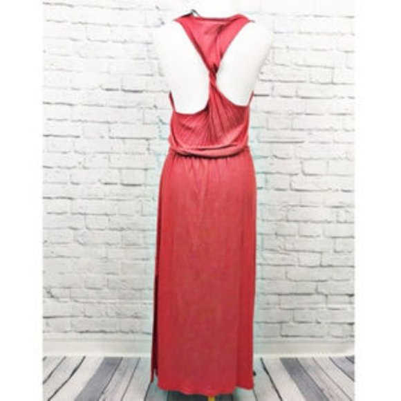 Olive + Oak Emily Dress Dark Coral Size M - Picture 4 of 8
